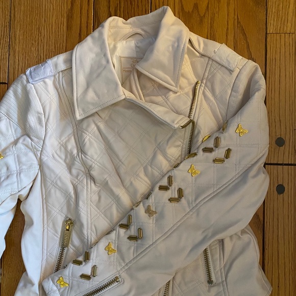 Disney White faux leather jacket- Cinderella - Picture 2 of 9